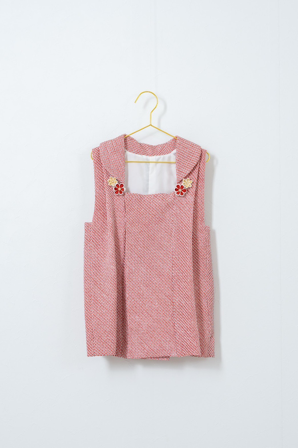 shibori - brick red(flower)