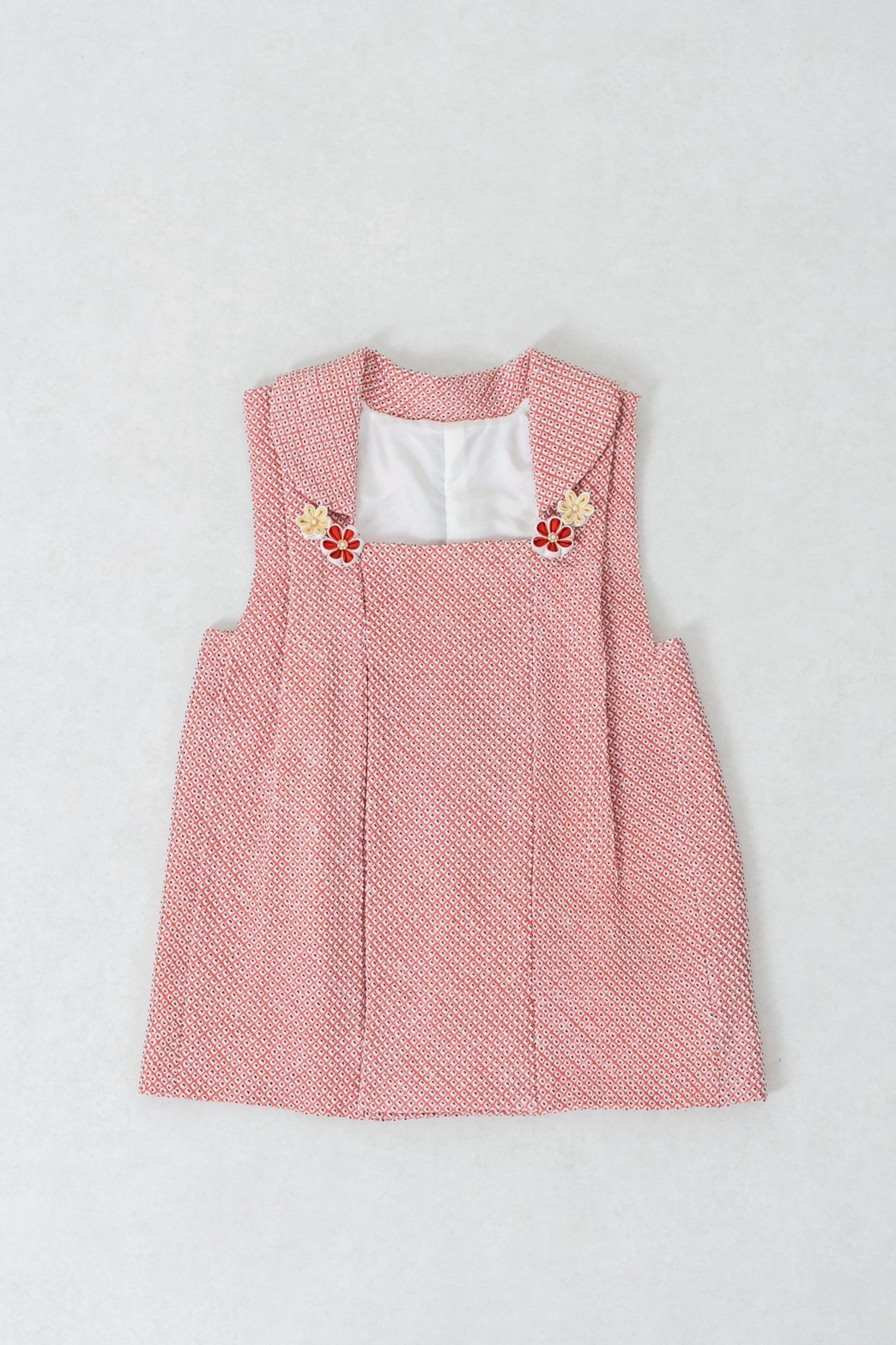 shibori - brick red(flower)